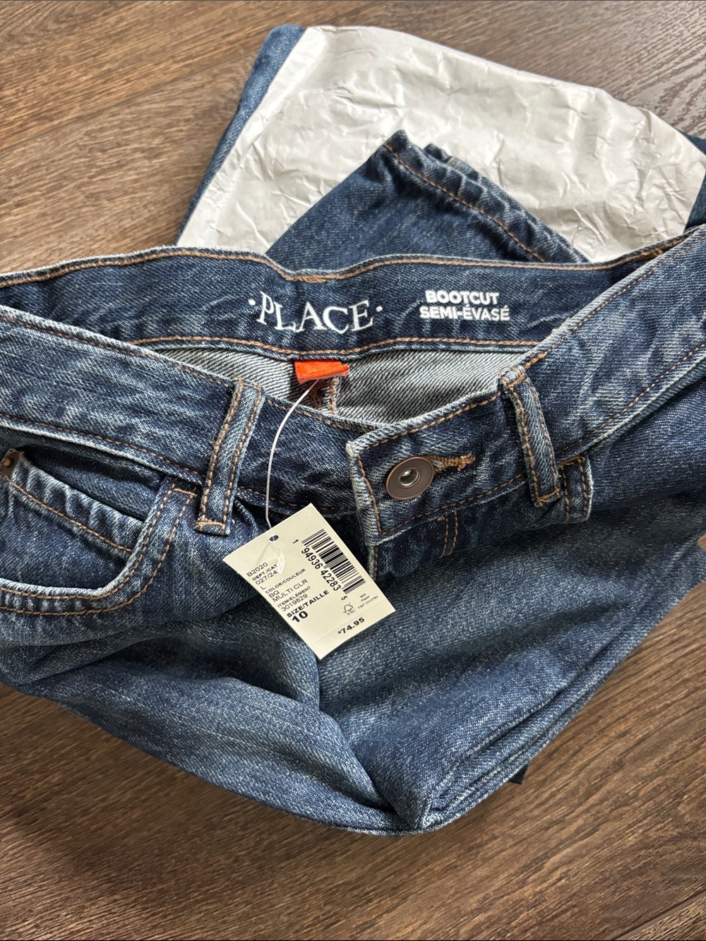 The Children's Place Dark Blue Bootcut Jeans
